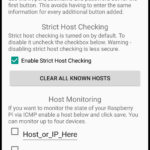 In den App-Settings können bis zu vier Hosts per ICPM (Ping) überwacht werden