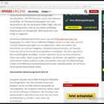 Beispiel Spiegel Online mit Werbung